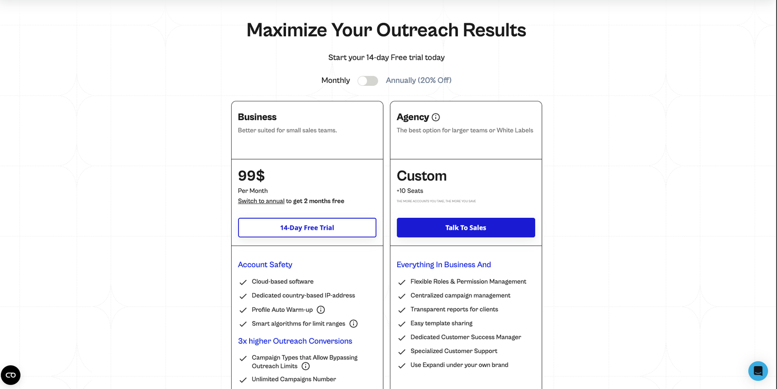 Heyreach pricing tiers